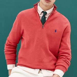 POLO RALPH LAUREN Mesh Half-zip Sweater. PERFECT CONDITION